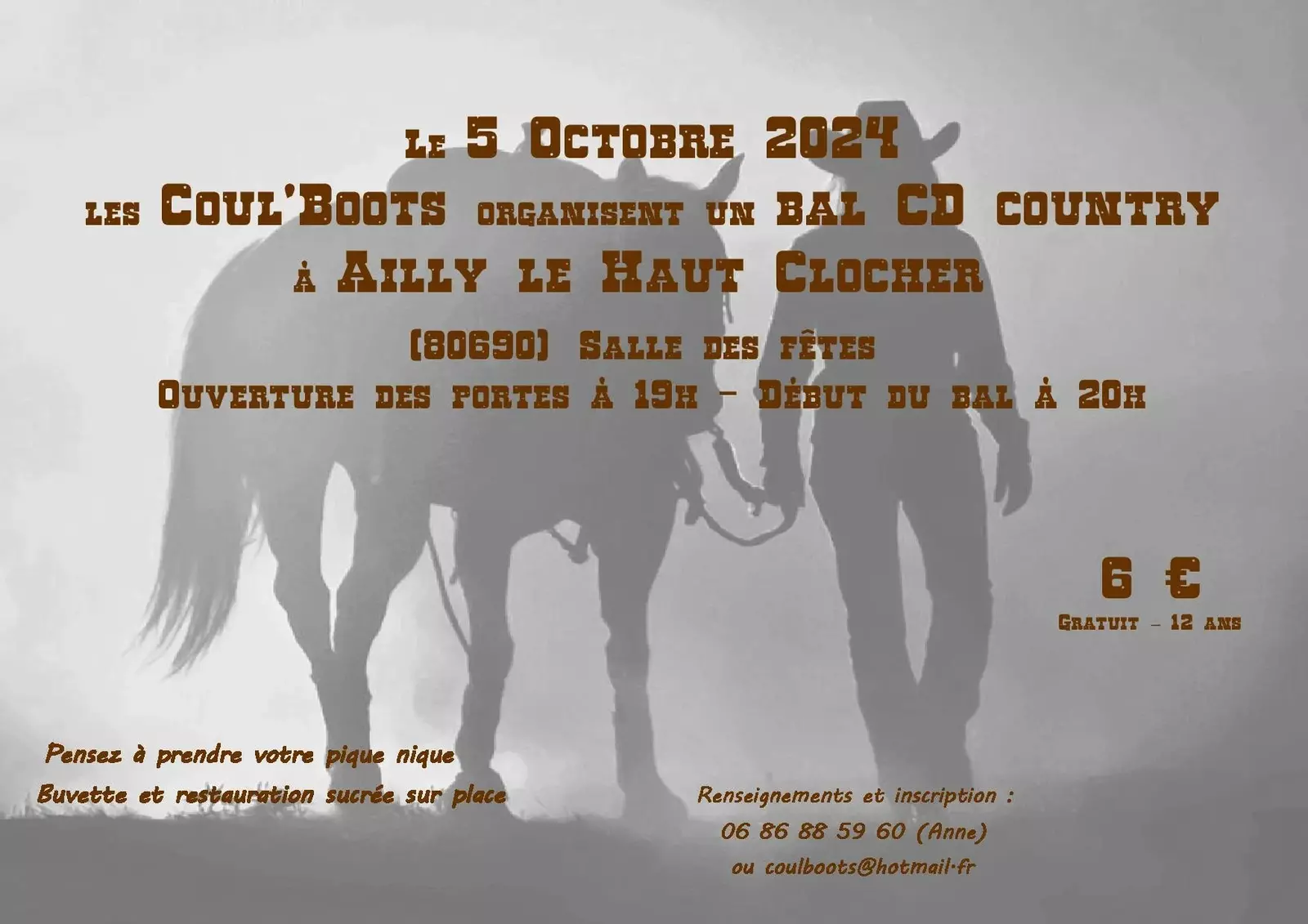 Bal Cool boot's-Ailly-le-haut-clocher (80) 05 octobre 2024